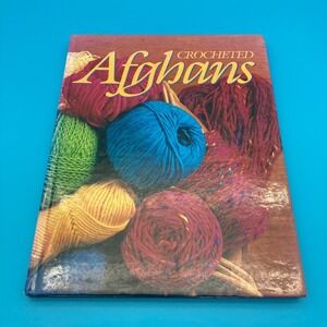 Crocheted Afghans Hardcover Pattern Book 1988 Oxmoor House- 4 seasons- Vintage